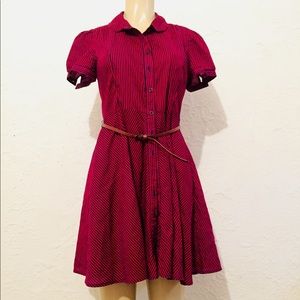 Forever 21 striped button down dress * medium